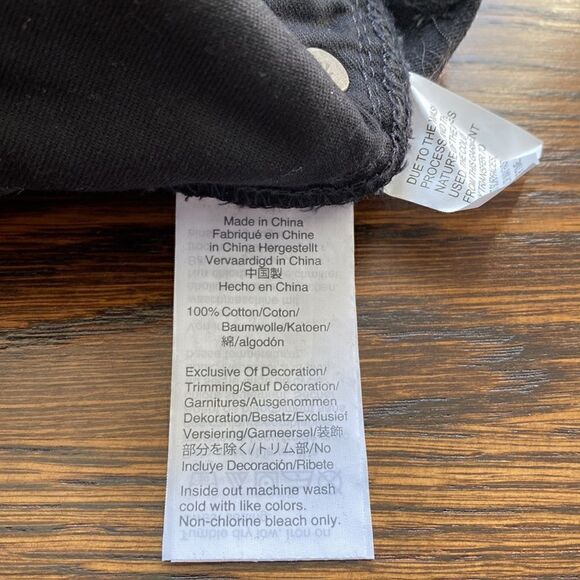 NWT Madewell Black Mini Jean Skirt with Dots - Size 25 - Picture 11 of 16